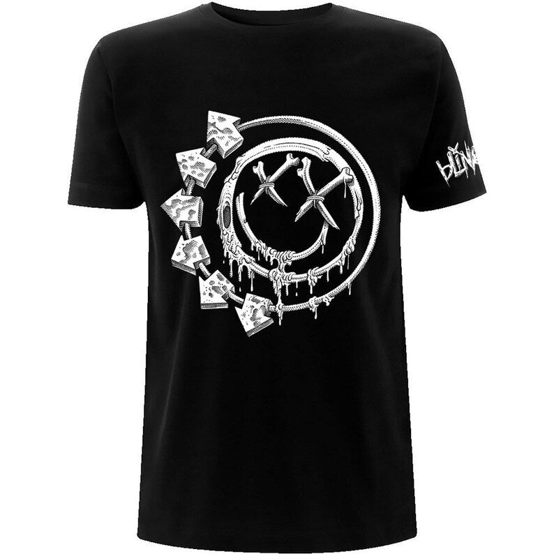 Men's T-Shirt - Blink 182 - Bones (Black)